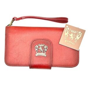 Pratesi Italian Leather Wallet / Wristlet Red